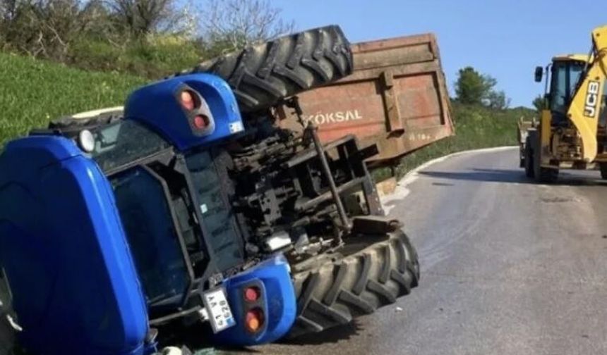 İzmit’te Traktör Kazası: Sürücü Hafif Yaralı Kurtuldu