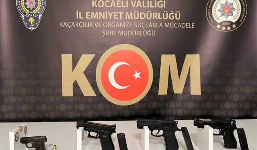 Körfez ve Başiskele’de Silah Kaçakçılığı Operasyonu