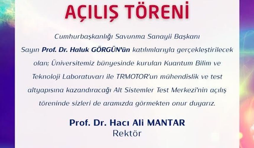 GTÜ’de Kuantum ve Motor Teknolojilerinde İki Büyük Açılış