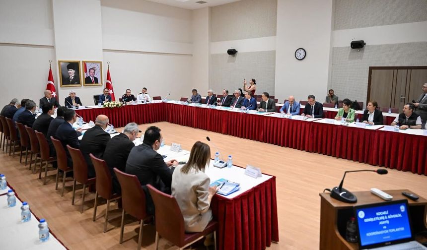Kocaeli’de Güvenlik ve Asayiş İçin Koordinasyon Toplantısı Yapıldı